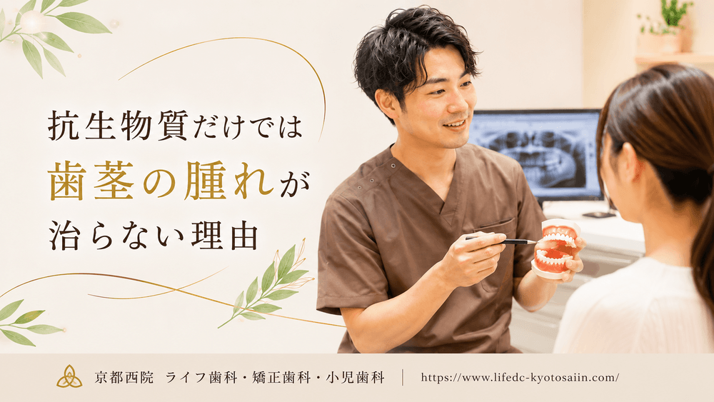 抗生物質だけでは歯茎の腫れが治らない理由
