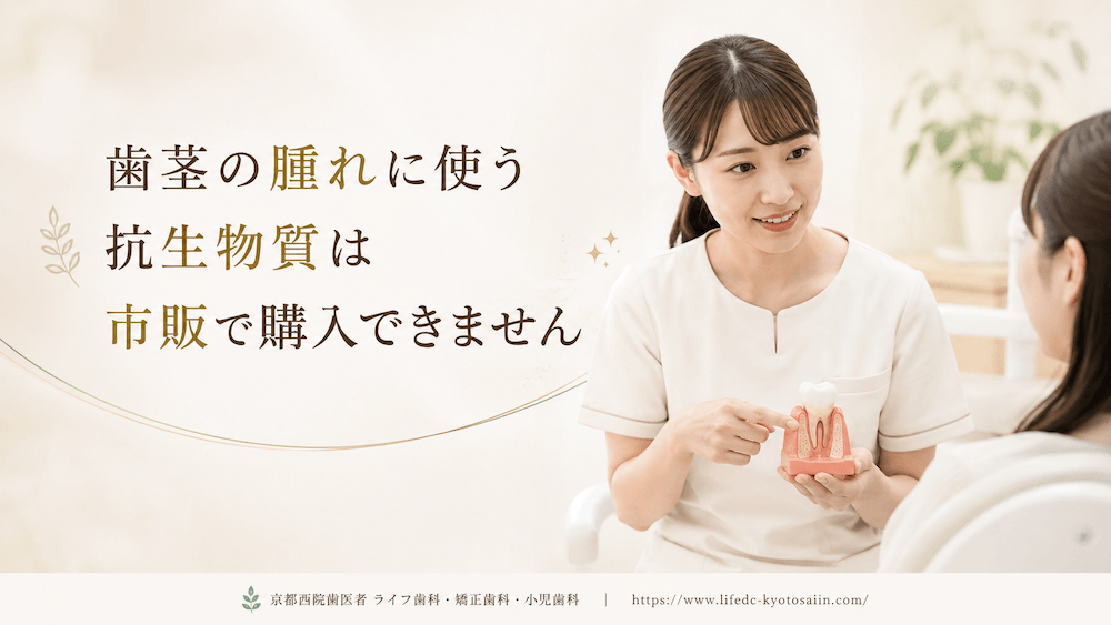歯茎の腫れに使う抗生物質は市販で購入できません