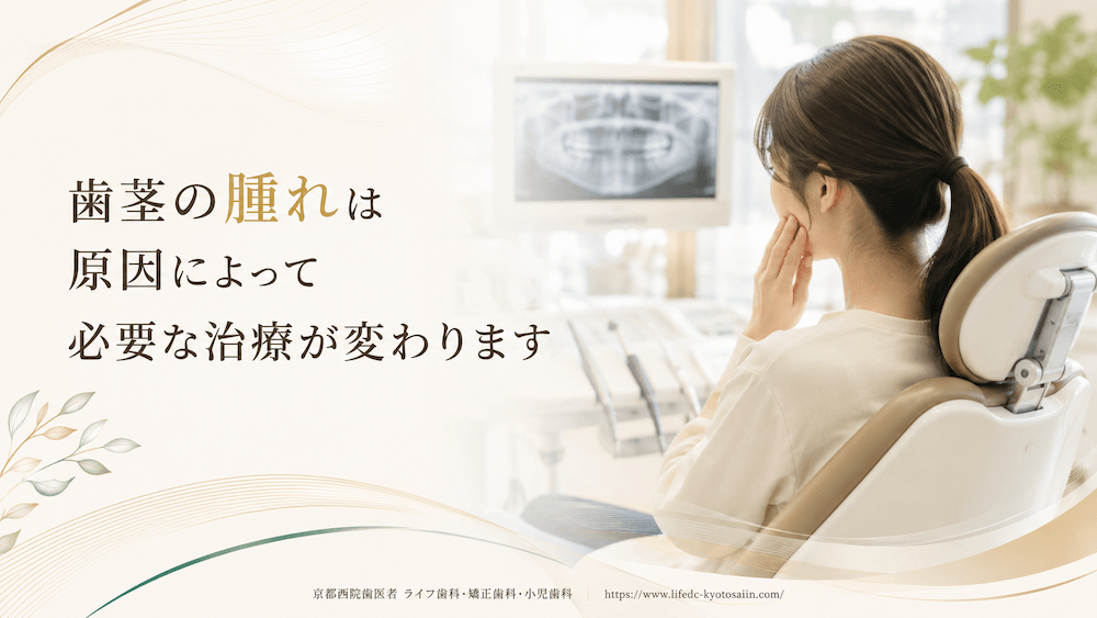歯茎の腫れは原因によって必要な治療が変わります