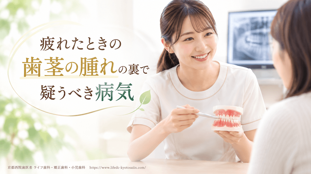 疲れたときの歯茎の腫れの裏で疑うべき病気