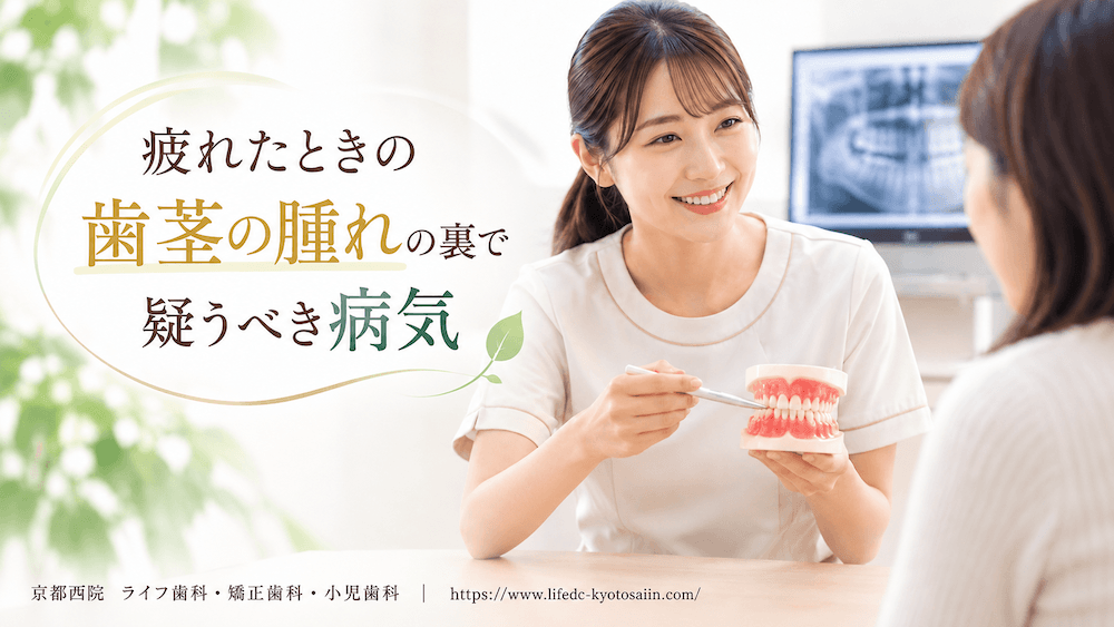 疲れたときの歯茎の腫れの裏で疑うべき病気