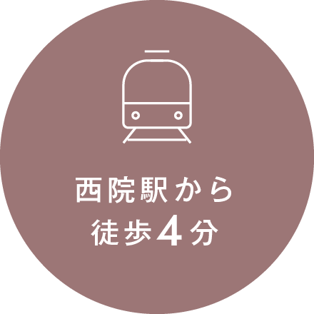 西院駅から徒歩4分