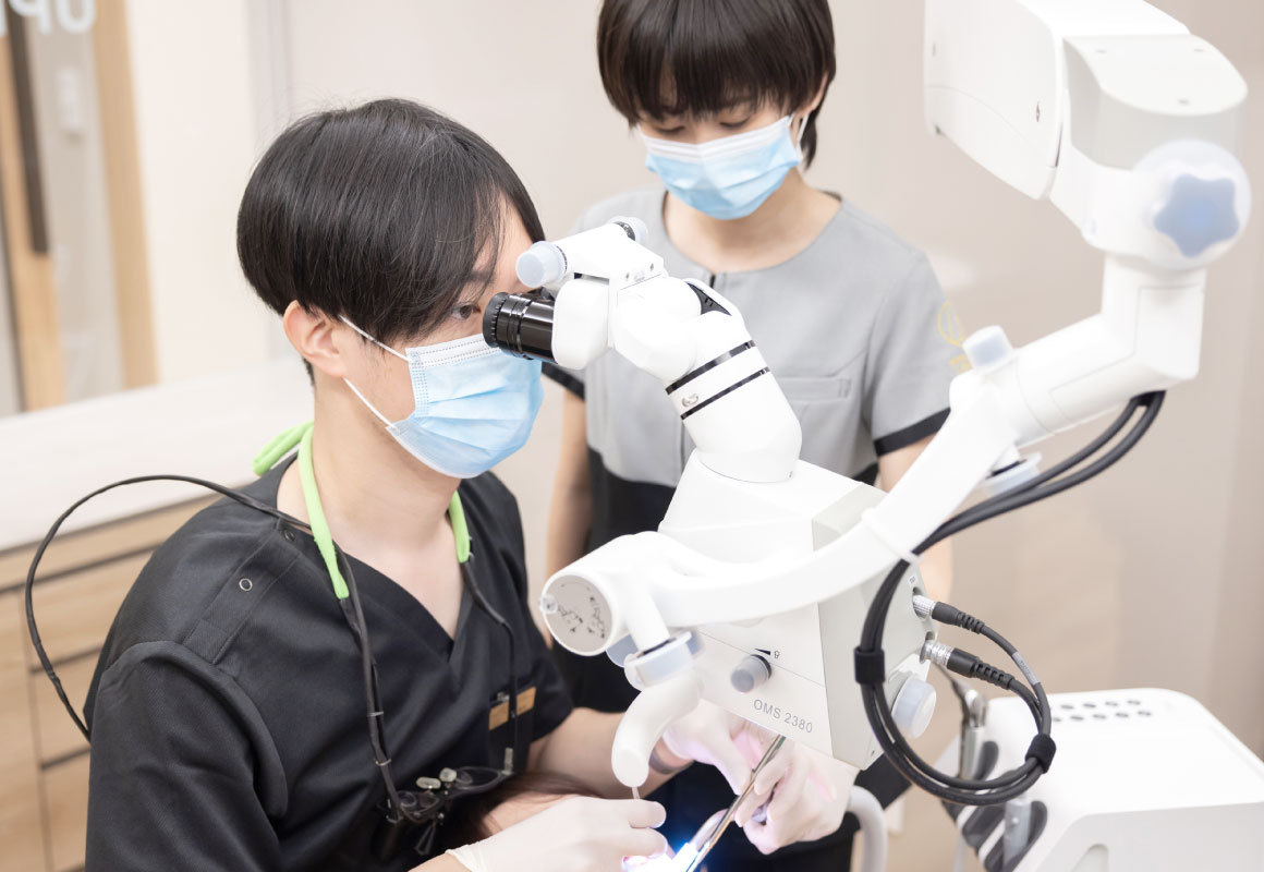京都西院歯医者 ライフ歯科・矯正歯科・小児歯科 精密根管治療風景